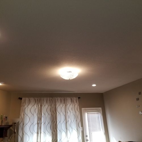 I hired Manny for installing recessed lights.
He d