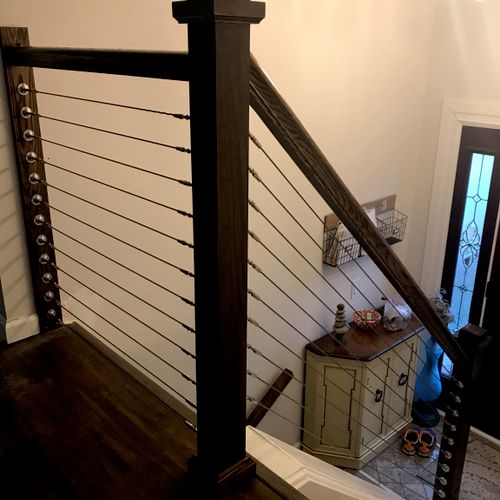 I had installed a cable railing myself in my house