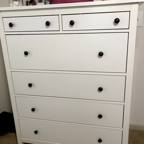 Put together a Hemmes dresser from IKEA! Looks gre