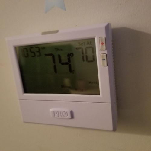 Really did a great job at replacing our Thermostat