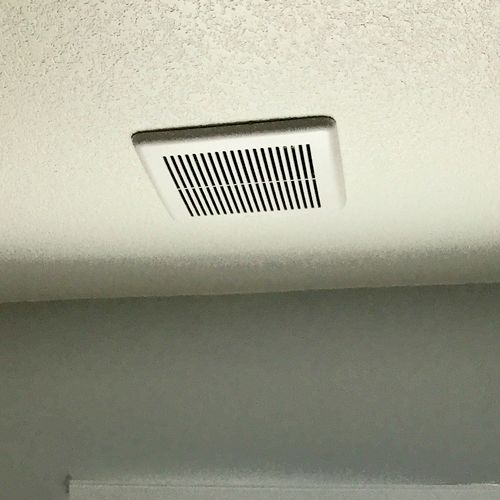Did a great job installing a new exhaust fan in a 