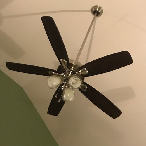 Excellent job getting the lights on my ceiling fan