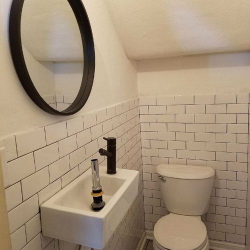 I had a bathroom that needed finishing on a tight 