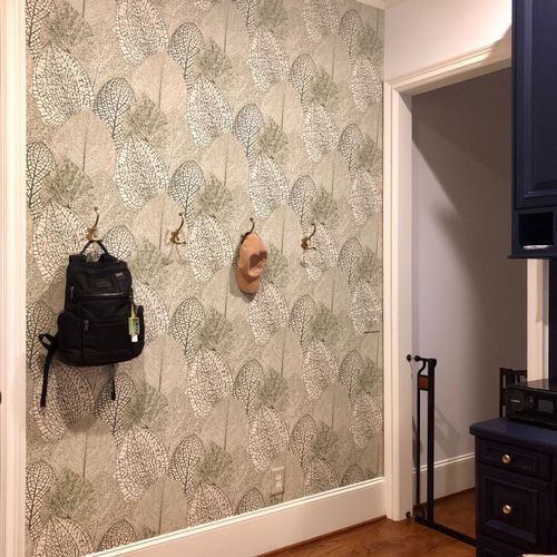 Hire no one else to install your wall paper. What 