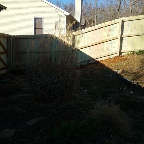 Love my fence! They did a great job working with a