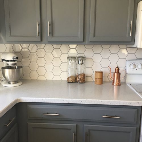 We love our new backsplash! JMI was great - came o