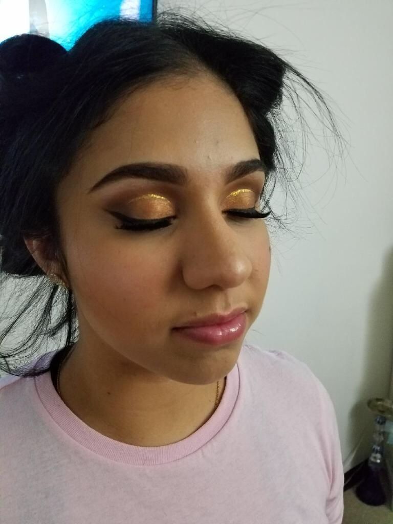 First time letting her do my make up and she did a