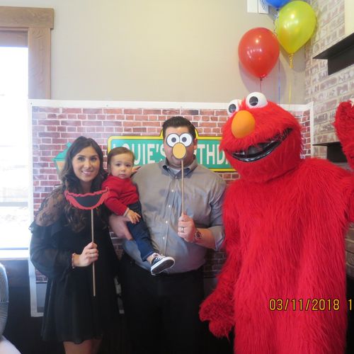 We were celebrating my son’s first birthday party 