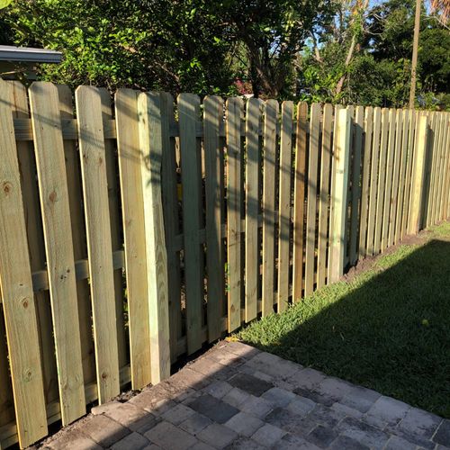 All Services Florida hand built us our fence on si
