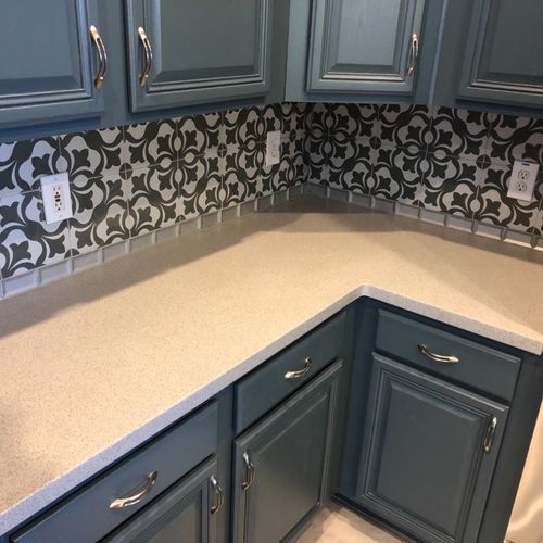 Mr Clay did an amazing job on our backsplash at a 