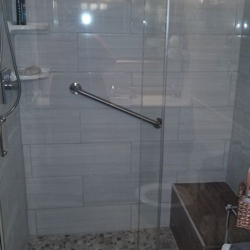 I removed an old tub and replaced it with a shower