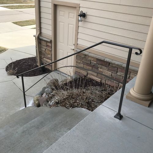 I wanted a railing on my front stairs for safety, 