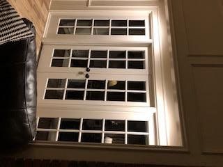 Josh installed some french doors to close off a ro