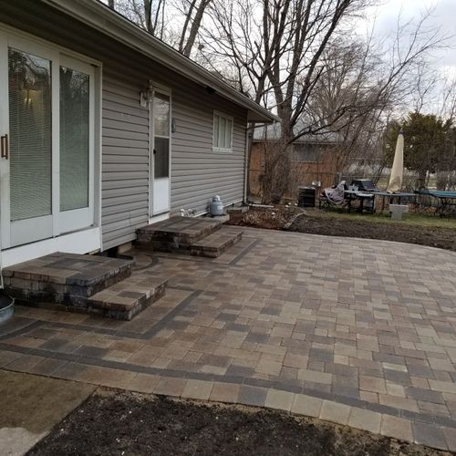 A+ Brick Pavers just completed a new patio for me 