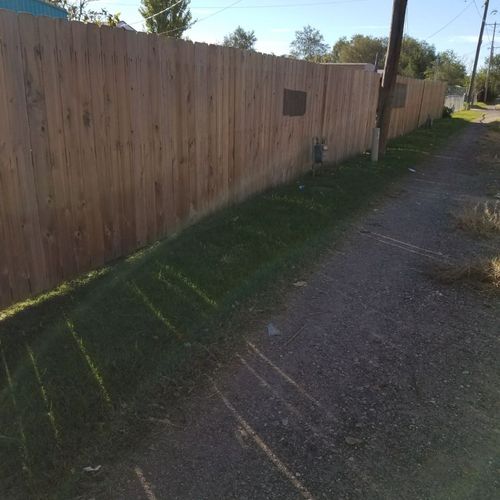 I loved my power washed and stained fence. It look