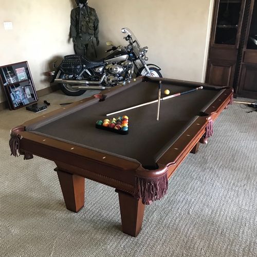 Cris did a great job moving our pool table.  He wa
