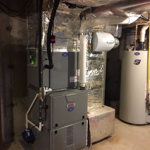 We had a furnace and central air replacement with 