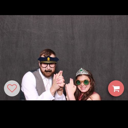 We had a great time with the wedding photo booth! 