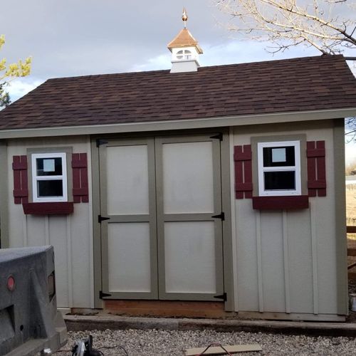 Branded Builders built a custom 12x14 storage shed