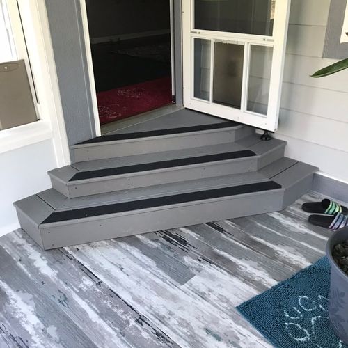 We had Lucror replace our all season room steps.  