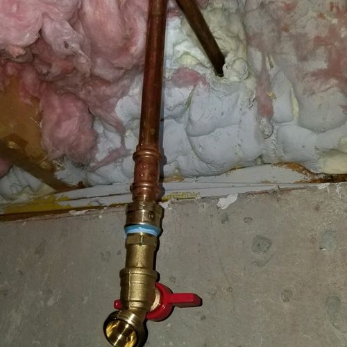 We had an issue with our hose bib. The plumber the