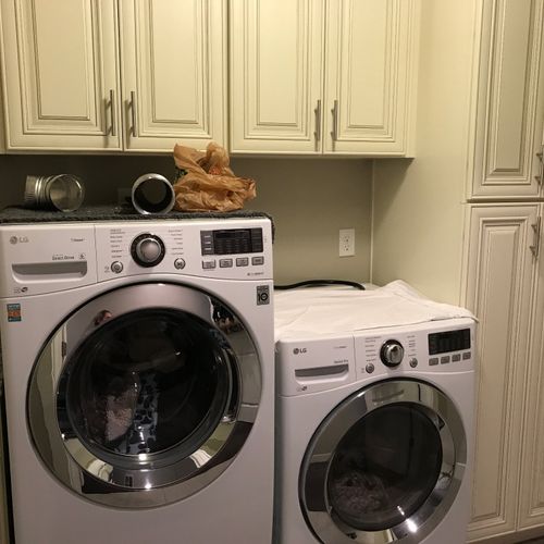 Had cabinets installed in my laundry room. After s