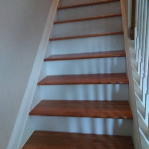 Just had new stair installed in my home  and lamin