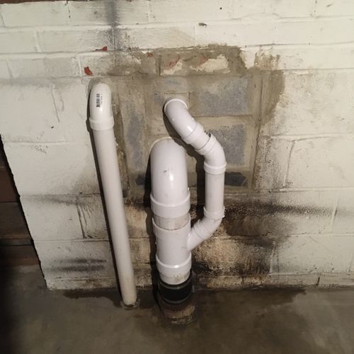 I had a leak in a discharge pipe which was located