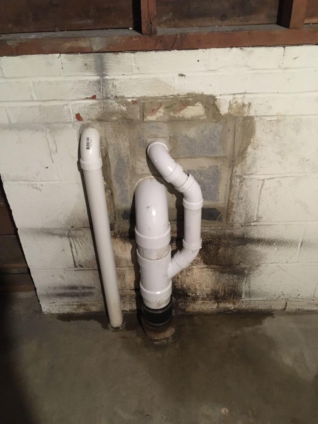 I had a leak in a discharge pipe which was located