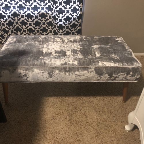 I had a bench from my late grandmother’s home re-u