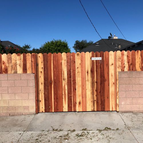 Edwin did a great job on our new gates. Thank you!