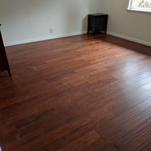 Guys did a great job installing hardwood floors in