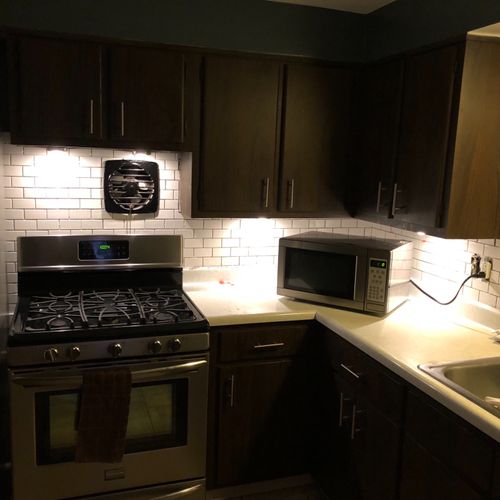 Mike did a great job with our kitchen backsplash