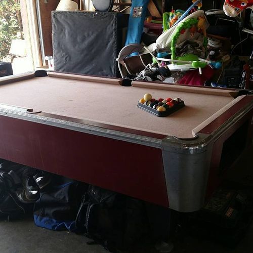 Did an awesome job refelting my pool table!  Highl