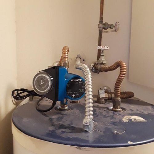 Watts Hot Water Recirculation System installation: