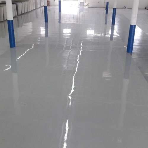 We made a 25,000 SF epoxy job with Service Top and