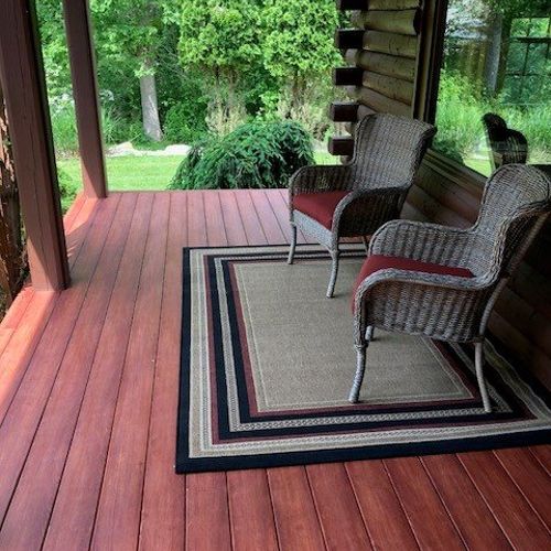 Aucoin Construction did a front porch/deck redo on