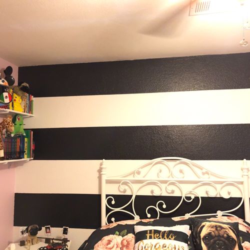 I only needed to have one room painted and overall