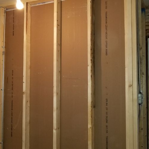 I hired BC to install drywall on a newly built wal