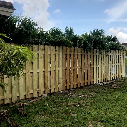 Rafael fixed our wooden fence that was damaged by 