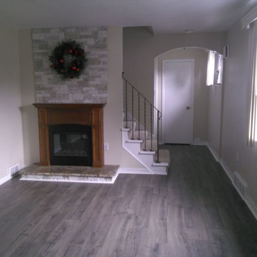 Mike was hired to install Pergo Outlast flooring i