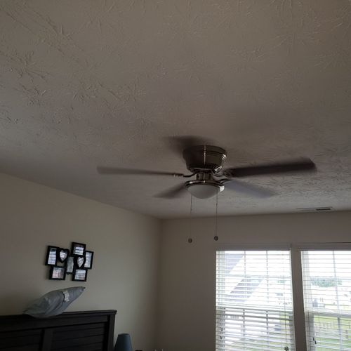 Ryan came out and installed 3 ceiling fans for us 