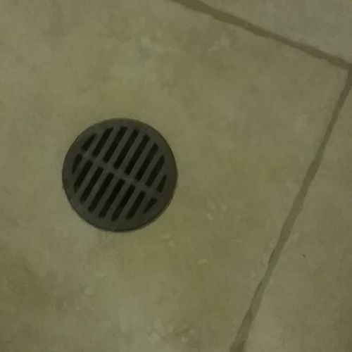 I had a serious problem w/a drain being covered by
