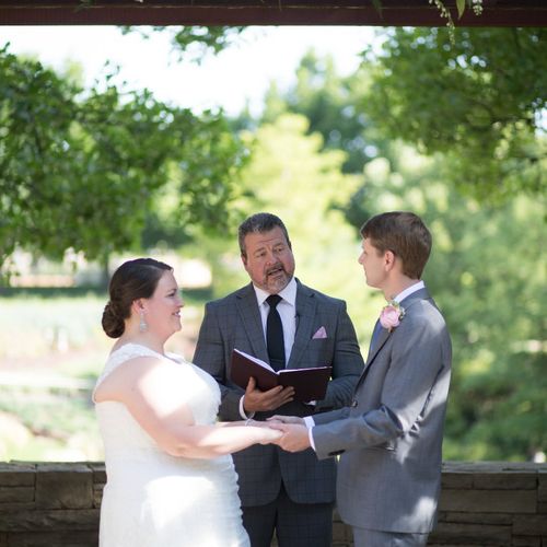I am so happy we chose Chris Gray as our officiant