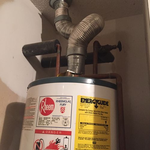 John came to replace my hot water heater. He was o