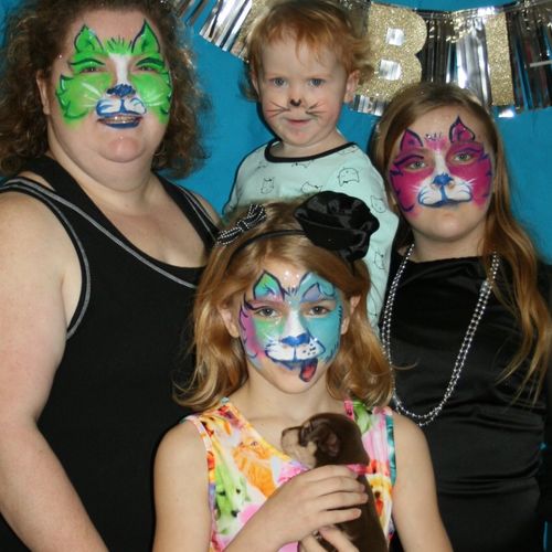 We had a wonderful time having our faces painted a