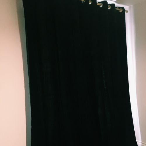 Ed did an amazing job hanging my curtain rod and c