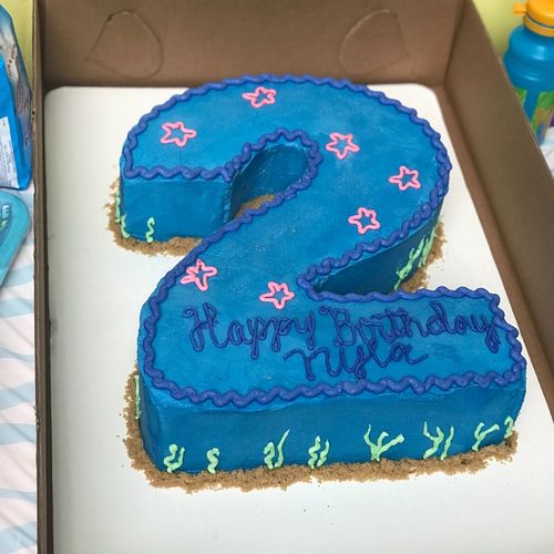 I purchased a cake for my daughters second birthda