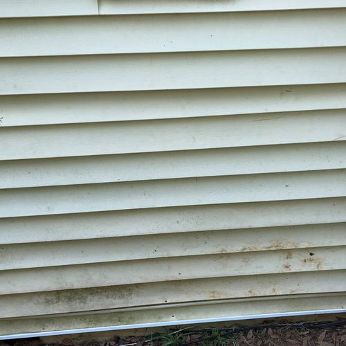 Julian, the siding on the side of my house never l
