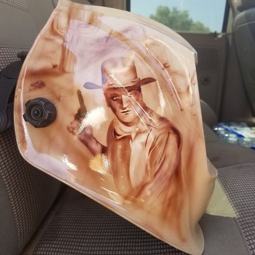 Jason airbrushed my welding hood, turned out aweso